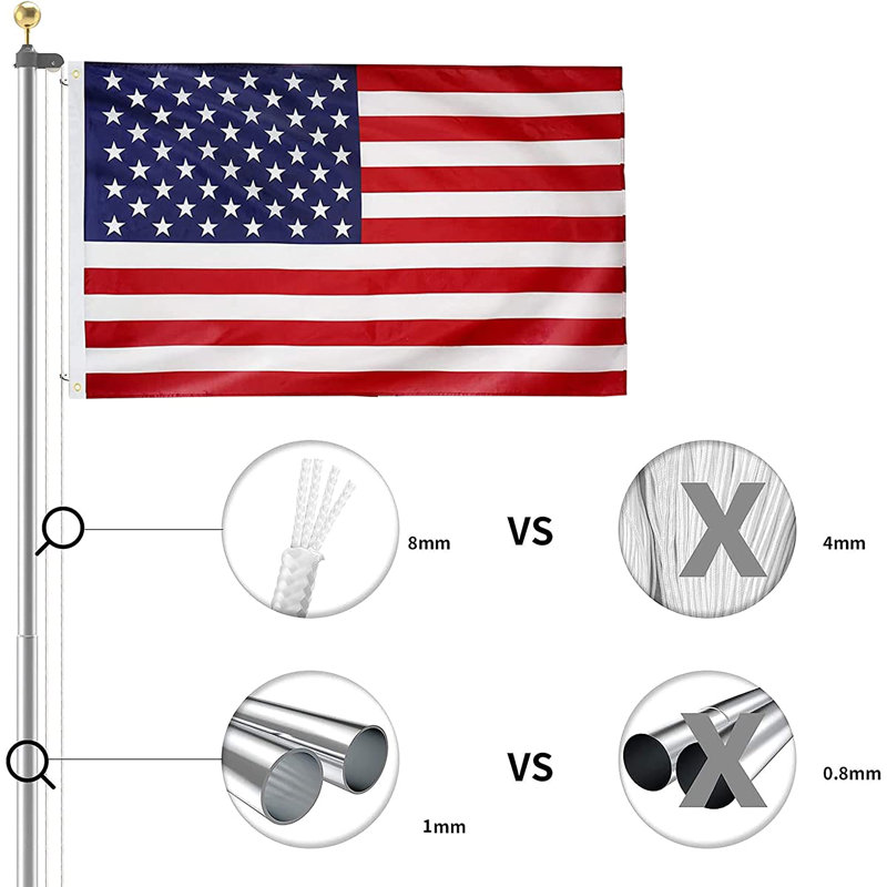 thumbnail image 2 of Stable Car Flagpole Motorcycle Flag Pole Bracket Base 2 of 14